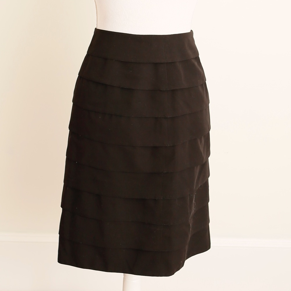 NWT Tiered Black Pencil Skirt
